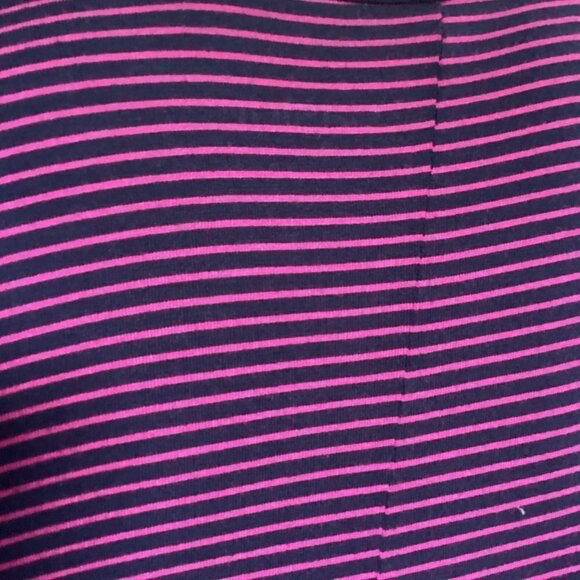 Caslon Striped V-Neck Tee-Shirt Dress Sz S Blue & Pink 120R - Picture 6 of 10